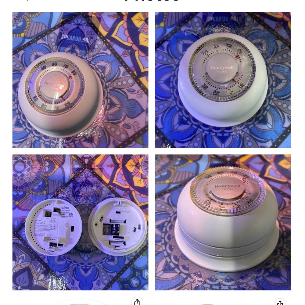 Honeywell Home CT87K1004 The Round Heat Only Manual Thermostat